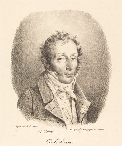 Busto de Carle Vernet de Emile Jean Horace Vernet