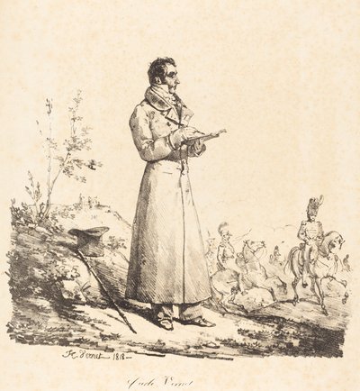 Carle Vernet, de cuerpo entero de Emile Jean Horace Vernet
