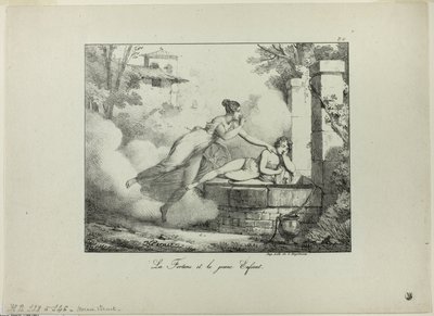 La fortuna y el niño de Emile Jean Horace Vernet