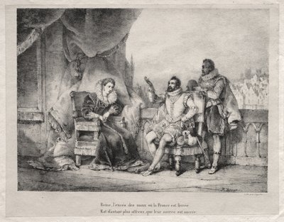 María de Médici y Enrique IV de Francia de Horace Vernet