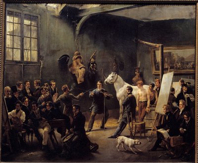 Taller de Horace Vernet en 1820 de Emile Jean Horace Vernet