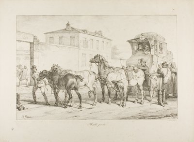 Carruaje de correo de Emile Jean Horace Vernet