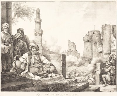 Masacre de los mamelucos rebeldes en el Castillo de El Cairo de Horace Vernet