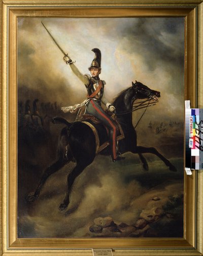 Retrato del Príncipe Federico de los Países Bajos (Frederic of Orange-Nassau (Orange Nassau) (1797-1881) (Retrato del Príncipe Federico de los Países Bajos). Pintura de Horace Vernet (1789-1881). Óleo sobre lienzo, 97 x 128 cm. de Emile Jean Horace Vernet