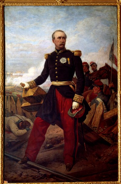 Retrato de pie de Patrice de Mac Mahon, mariscal de Francia en 1859, Duque de Magenta (1808-1893) Presidente de la República de 1873 a 1879 de Emile Jean Horace Vernet