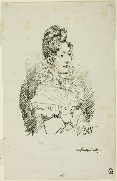Retrato de Madame Perregaux de Emile Jean Horace Vernet