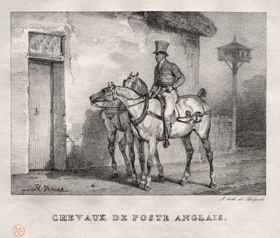 Caballos postales de Emile Jean Horace Vernet