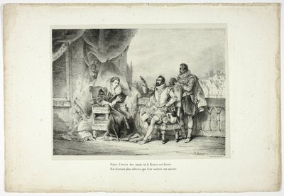 Reina, el exceso de los males a los que Francia está sometida... de Horace Vernet