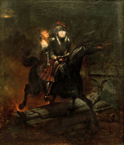 La balada de Lenora, 1839 de Emile Jean Horace Vernet
