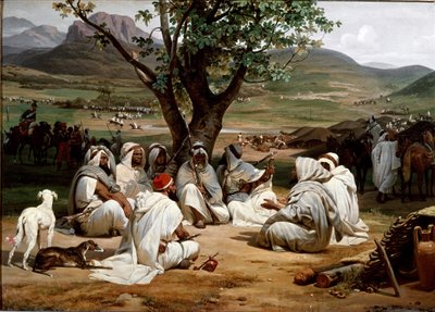El Parlamentario y el Consejo de Jefes Árabes de Emile Jean Horace Vernet