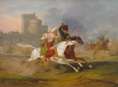 Turco y cosaco, 1809 de Emile Jean Horace Vernet