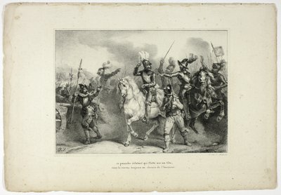este deslumbrante penacho flotando sobre mi cabeza... de Horace Vernet