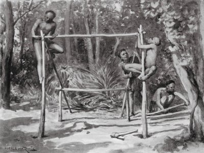 El amanecer de la vida, construyendo un hogar (litografía) de Horace van Ruith