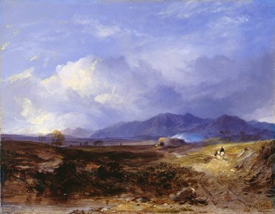 Un camino de arreo en las Tierras Altas Occidentales, c.1850 de Horatio McCulloch
