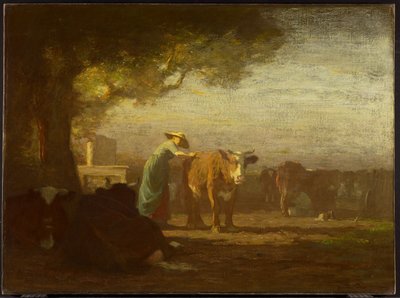 El patio de la lechería de Horatio Walker