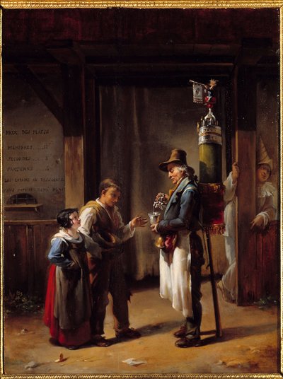 El mercader del coco. Pintura de Hortense Lecot (1809-1868) de Hortense Lecot