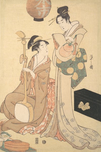 Dos geishas, ca. 1792 de Hosoda Eishi