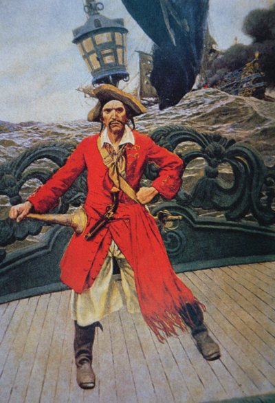 Un jefe pirata de Howard (after) Pyle