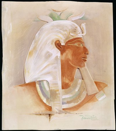 Cabeza de la reina Makare Hatshepsut (c.1503-1482 a.C.) de Howard Carter