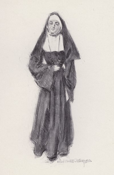 Ilustración de Evangeline, A Tale of Arcadie, de Henry Wadsworth Longfellow (litografía) de Howard Chandler (after) Christy
