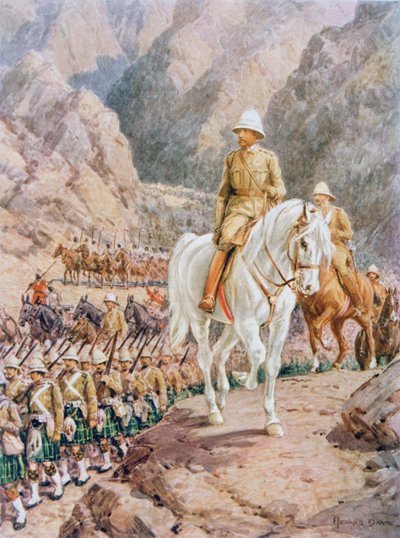 Lord Roberts (1832-1914) en la marcha hacia Kandahar de Howard Davie