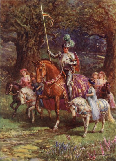 San Patricio de Irlanda (litografía en color) de Howard Davie