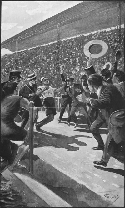 Los Juegos Olímpicos en la Exposición Franco-Británica de Howard K. Elcock