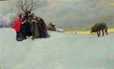 No se había visto un lobo en Salem durante treinta años de Howard Pyle