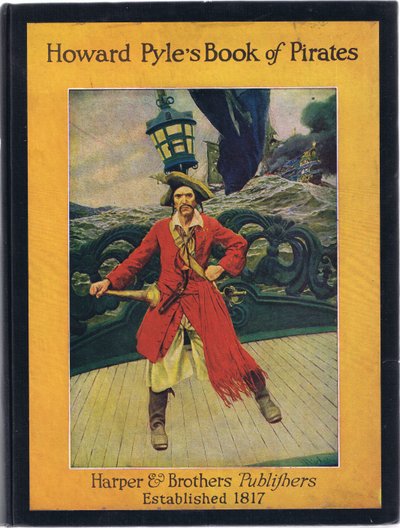 Diseño de la portada, de El Libro de Piratas de Howard Pyle publicado por Harper & Bros, 1921 de Howard Pyle