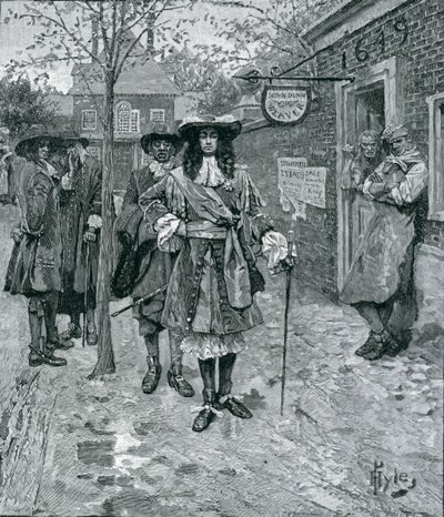 Gobernador Andros y el pueblo de Boston, grabado por A. Whitney, de Harper