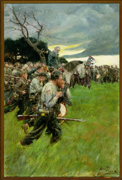 Su ejército se separó y le siguió llorando y sollozando, de "El general Lee tal y como lo conocí" de A.R.H. Ranson, publicado en Harper