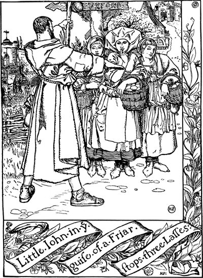 Ilustración del libro Las Alegres Aventuras de Robin Hood, por Howard Pyle, 1883 de Howard Pyle