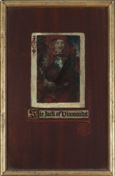 Sir Jack of Diamonds (óleo sobre tabla) de Howard Pyle