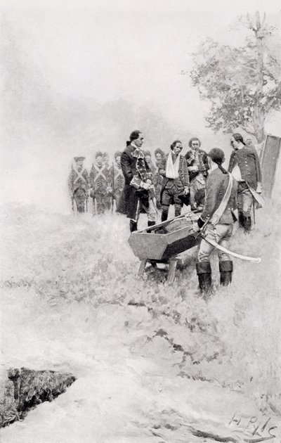 El entierro de Braddock, ilustración de 