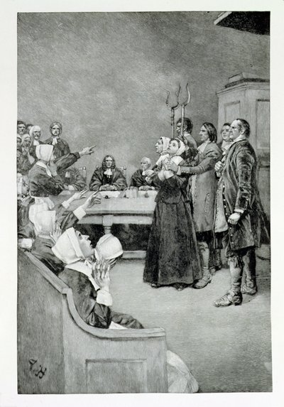 El Juicio de una Bruja, ilustración de 