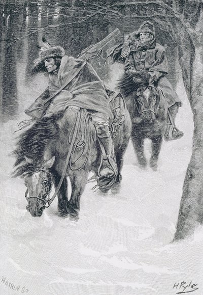 Viajar en los días de la frontera, ilustración de 