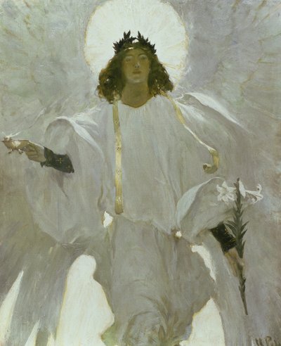¿Por qué buscáis entre los muertos al que vive?, 1905 de Howard Pyle