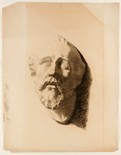 Dibujo de molde de cabeza masculina de Howard Russell Butler