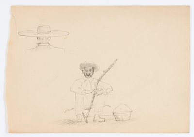 Sin título (Hombre sentado con bastón) de Howard Russell Butler