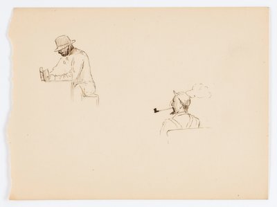 Sin título (Dos dibujos de hombres) de Howard Russell Butler
