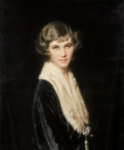 Retrato de Elizabeth Woodville (óleo sobre lienzo) de Howard Somerville