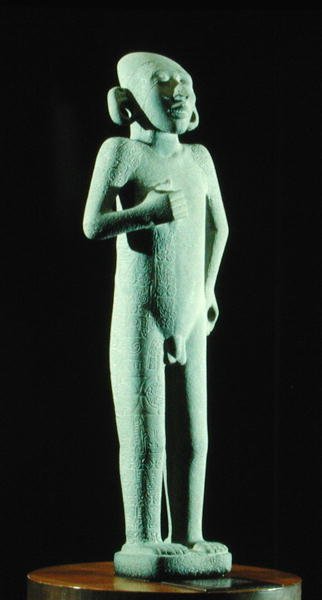 El joven de Tamuin, periodo posclásico tardío (1300-1521) (detalle) de Huaxtec Huaxtec