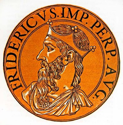 Retrato en medallón de Federico I Barbarroja de Hubert (after) Goltzius