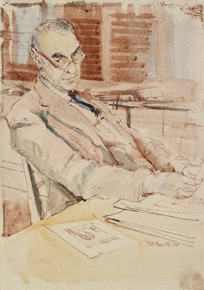 Retrato de Sir Karl Theodore Parker, CBE, 1952 de Hubert Andrew Freeth
