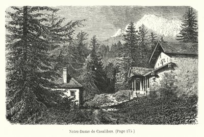 Ilustración de Les Deux Robinsons de la Grande-Chartreuse (grabado) de Hubert Clerget