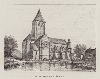 Notre-Dame De Blecourt (grabado) de Hubert Clerget