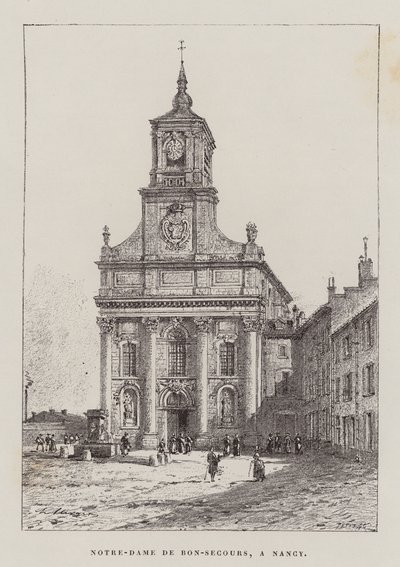 Notre-Dame De Bon-Secours, A Nancy (grabado) de Hubert Clerget