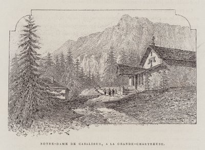 Notre-Dame De Casalibus, A La Grande-Chartreuse (grabado) de Hubert Clerget