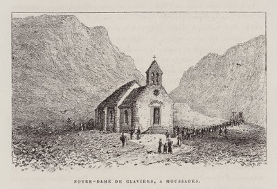 Notre-Dame De Claviers, A Moussages (grabado) de Hubert Clerget