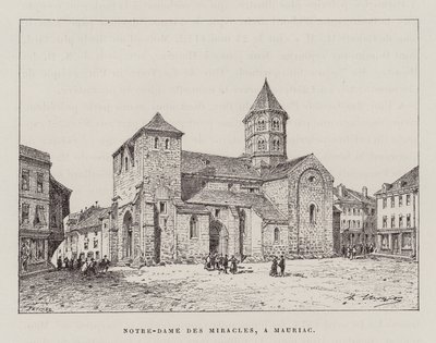Notre-Dame Des Miracles, A Mauriac (grabado) de Hubert Clerget